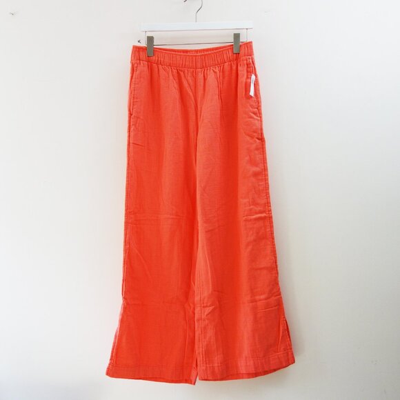 Old Navy High-Waisted Crinkle Gauze Super Wide-Leg Pants in Coral (M) NWT! - Picture 5 of 13